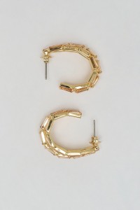 PENDIENTES DE ARO CON CRISTALES