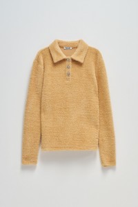 FLEECE POLO-STYLE JUMPER