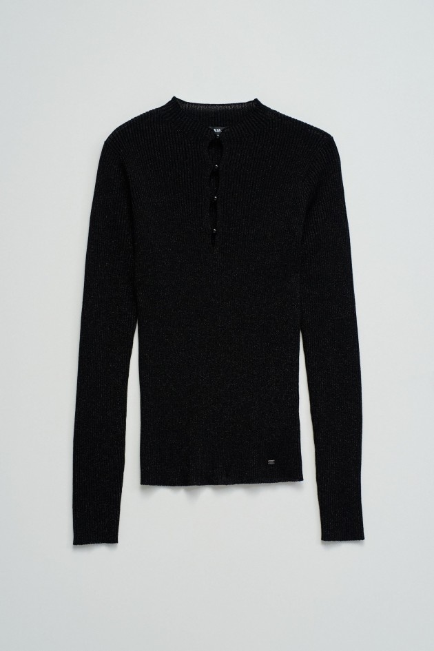 SHINY KNIT SWEATER