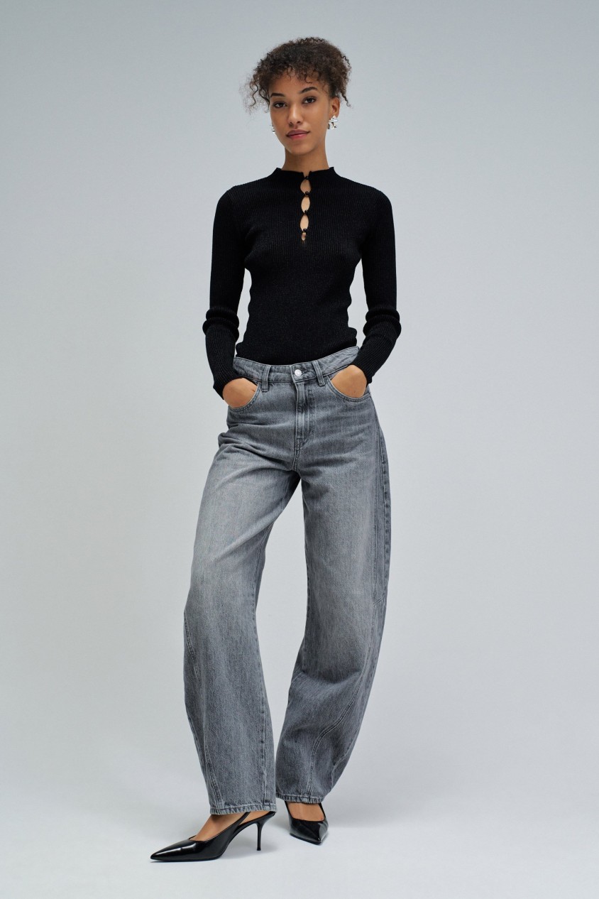 CAMISOLA DE MALHA BRILHANTE