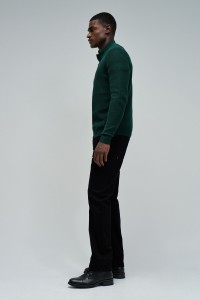 KNIT SWEATER WITH HALF ZIP