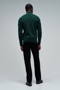 KNIT SWEATER WITH HALF ZIP