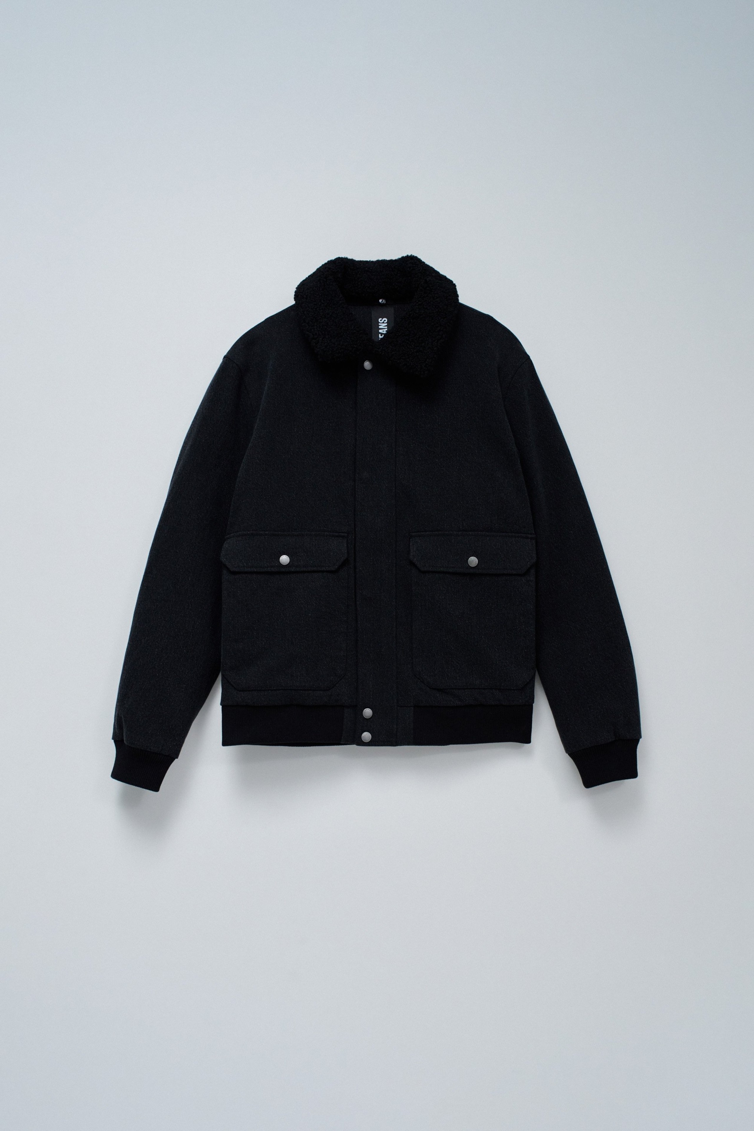 BOMBER JACKET WITH FUR COLLAR