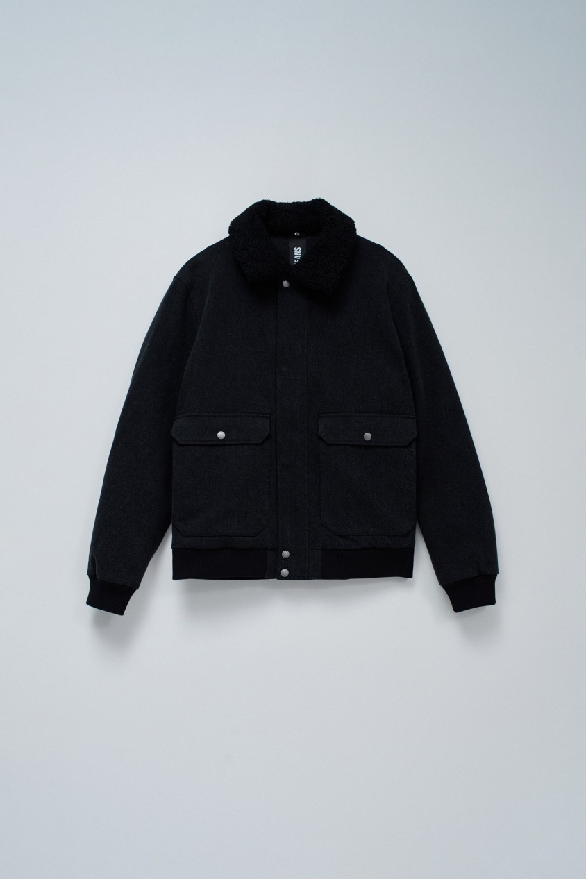 BOMBERJACKE MIT KUNSTFELLKRAGEN