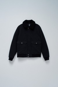 VESTE BOMBER AVEC COL EN FOURRURE VESTE BOMBER AVEC COL EN FOURRURE