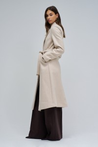 GRACE LONG WOOLLEN COAT WITH BELT