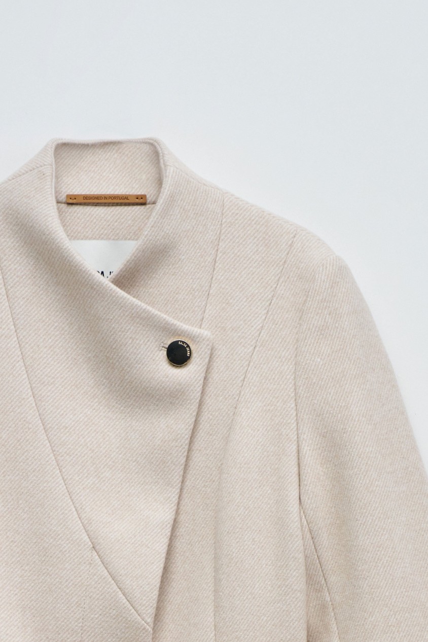 GRACE LONG WOOLLEN COAT WITH BELT