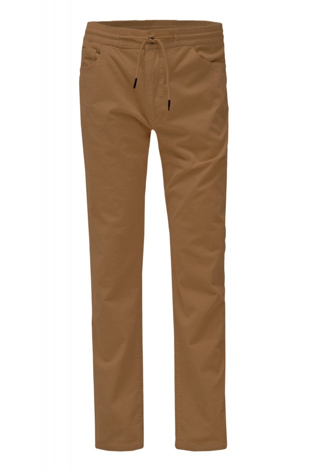 PANTALON JOGGERS REGULAR FIT EN VELOURS CÔTELÉ