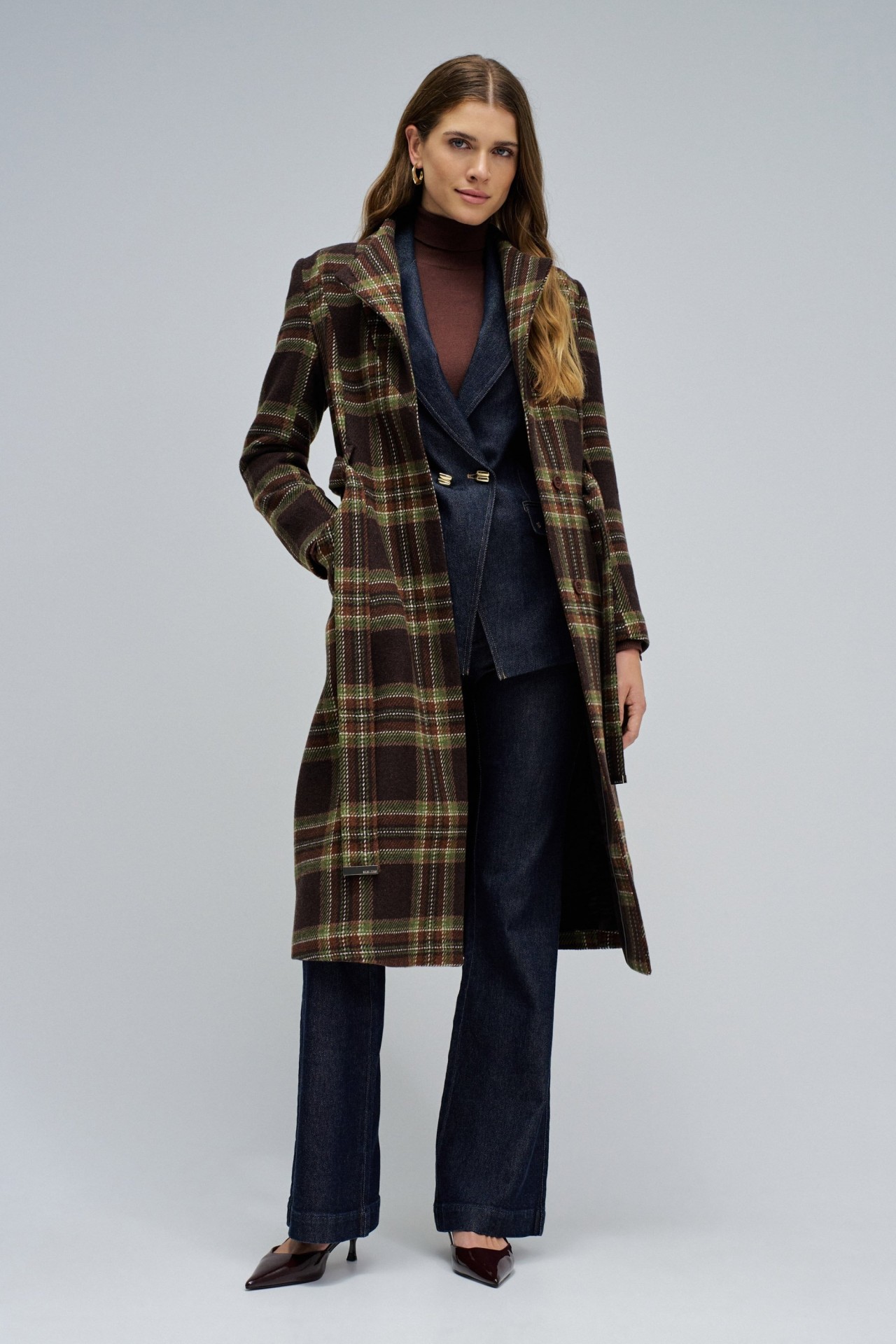 GRACE LONG WOOLLEN COAT WITH BELT