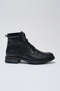 LEATHER LACE-UP BOOTS