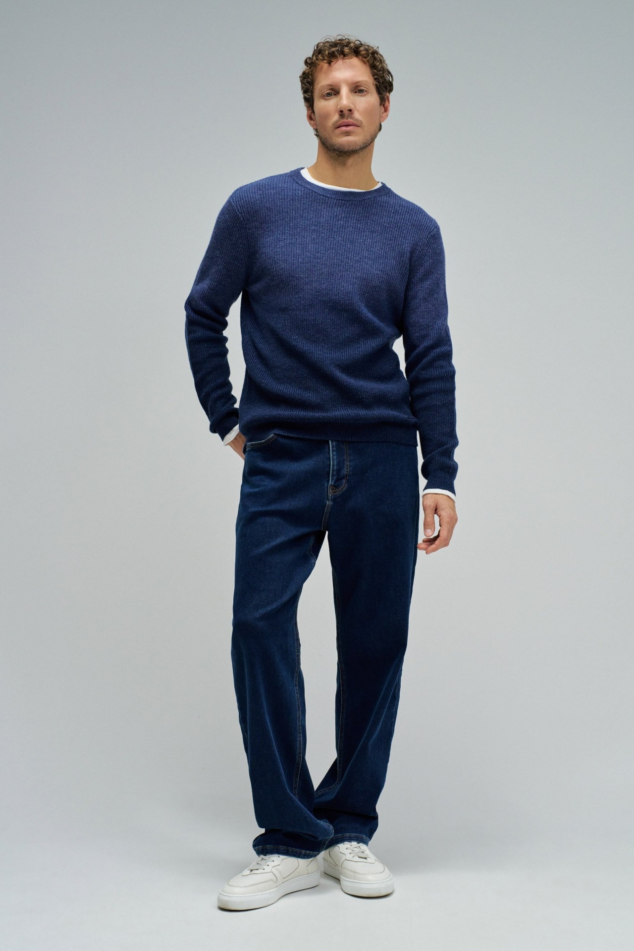 WOOL JUMPER WITH GRADIENT EFFECT