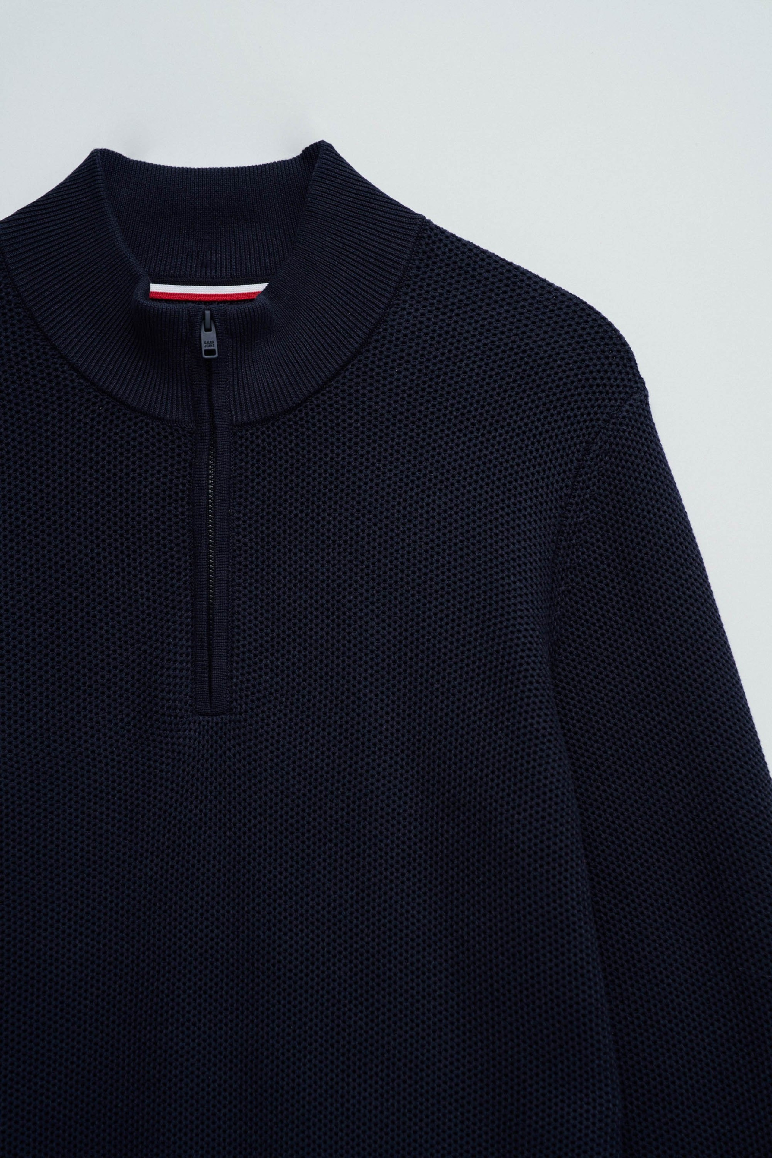 JERSEY DE PUNTO CON MEDIO CIERRE