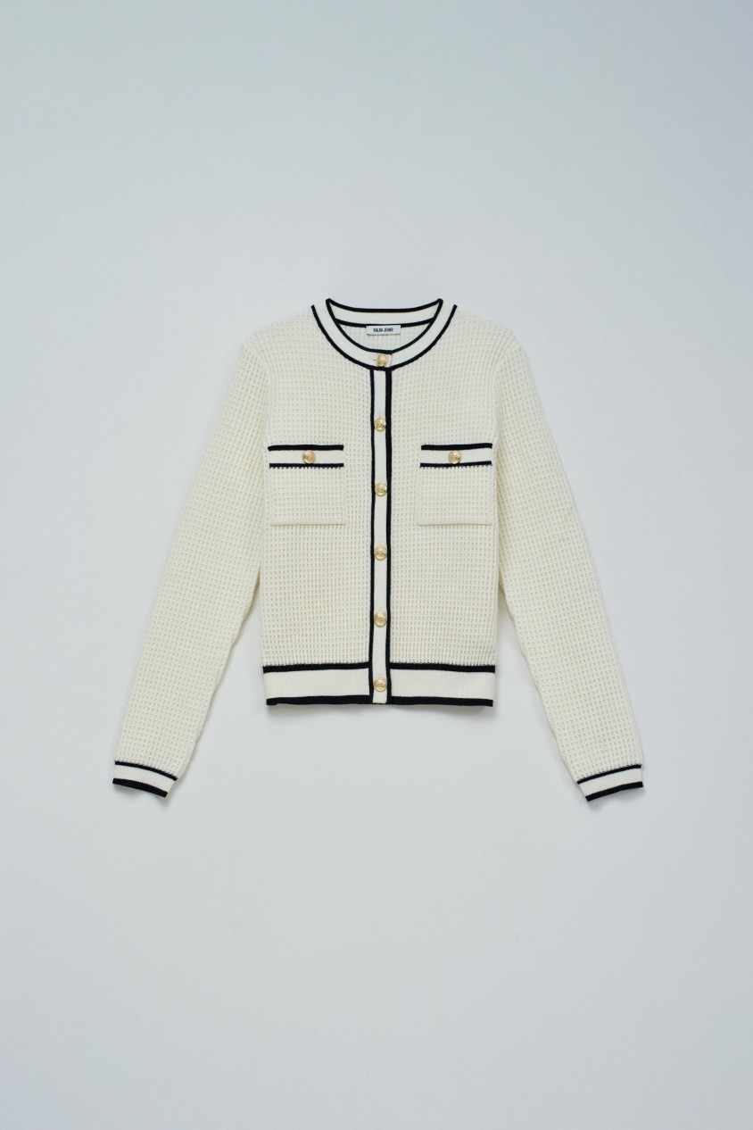 CARDIGAN MIT GOLDENEN KNÖPFEN