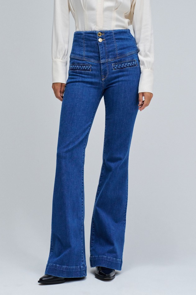 DIVA FAITH PUSH IN FLARE JEANS
