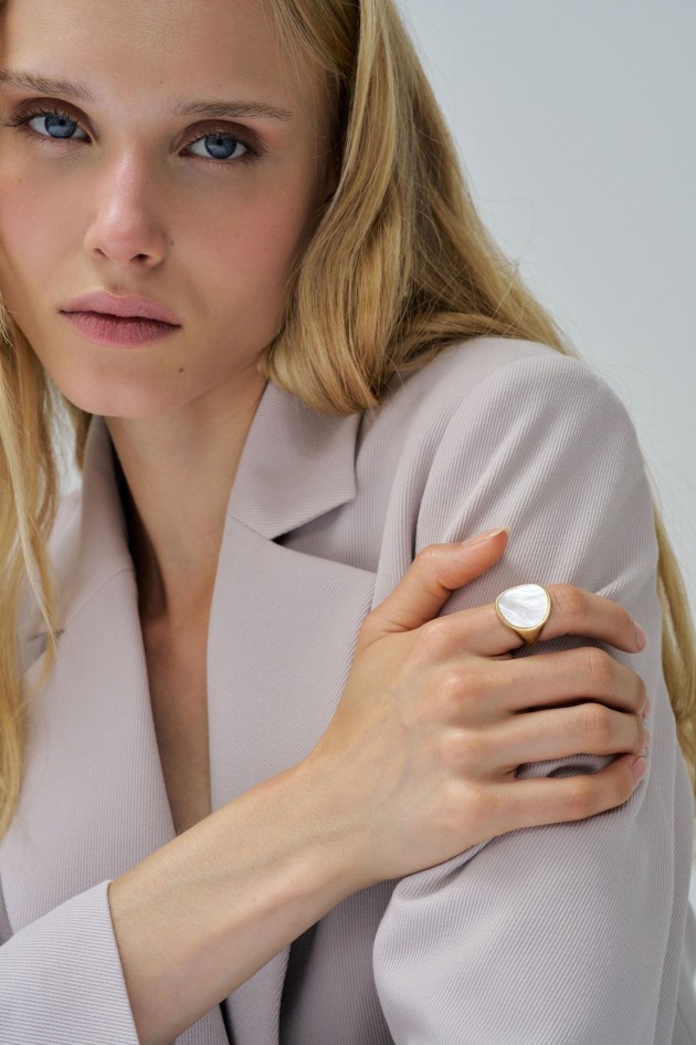 BAGUE AJUSTABLE AVEC NACRE