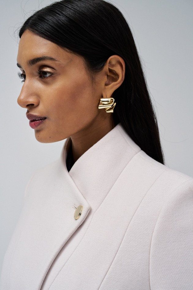 LANGE STOFFJACKE GRACE MIT GÜRTEL