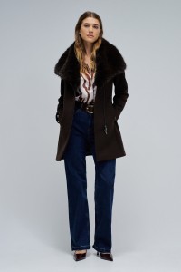 GRACE WOOLLEN COAT WITH FUR