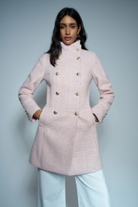 ABRIGO DE PAÑO GRACE EN TWEED ABRIGO DE PAÑO GRACE EN TWEED