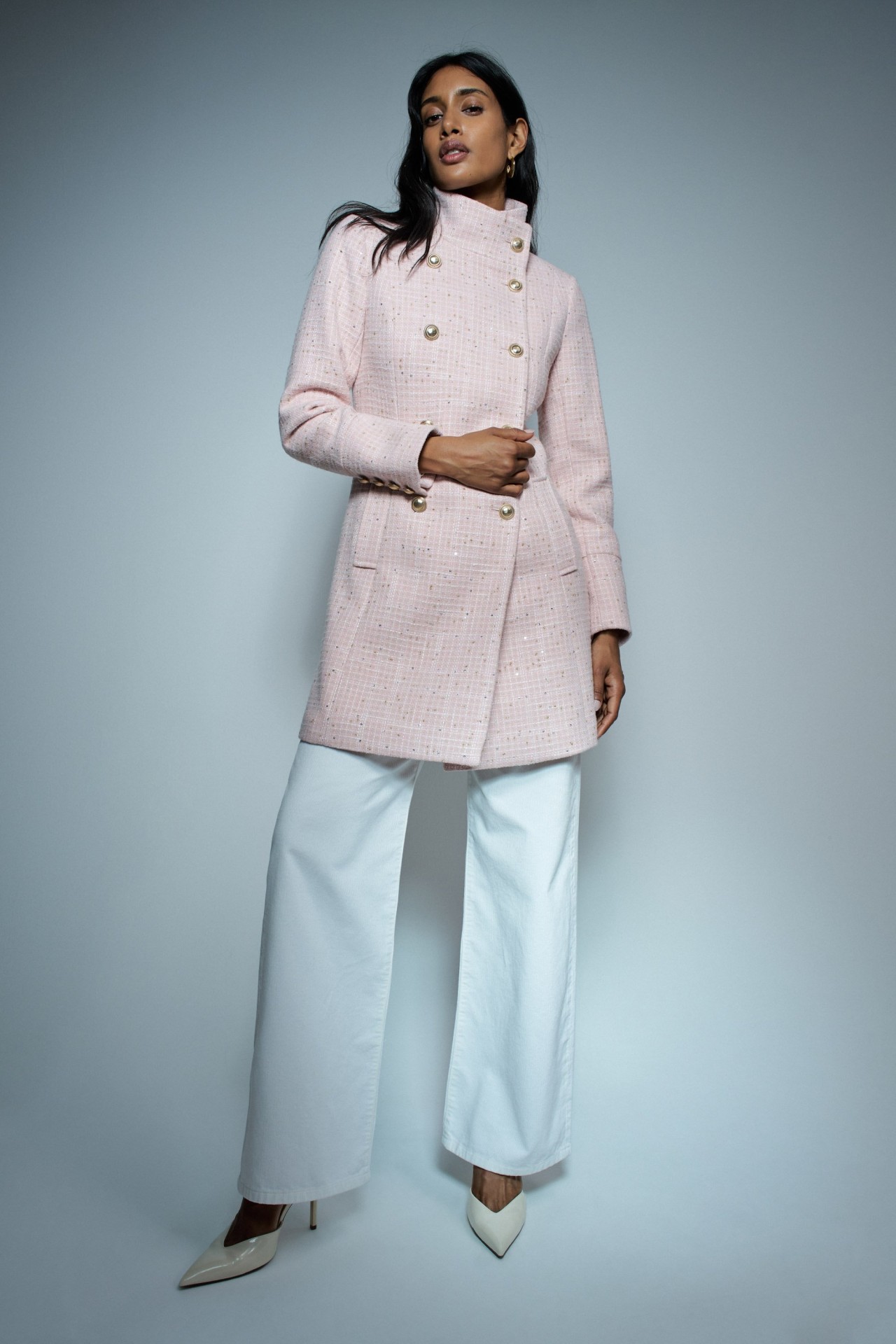 GRACE TWEED WOOLLEN COAT