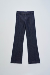 CHINO FLARE IN LIGHTDENIM TROUSERS