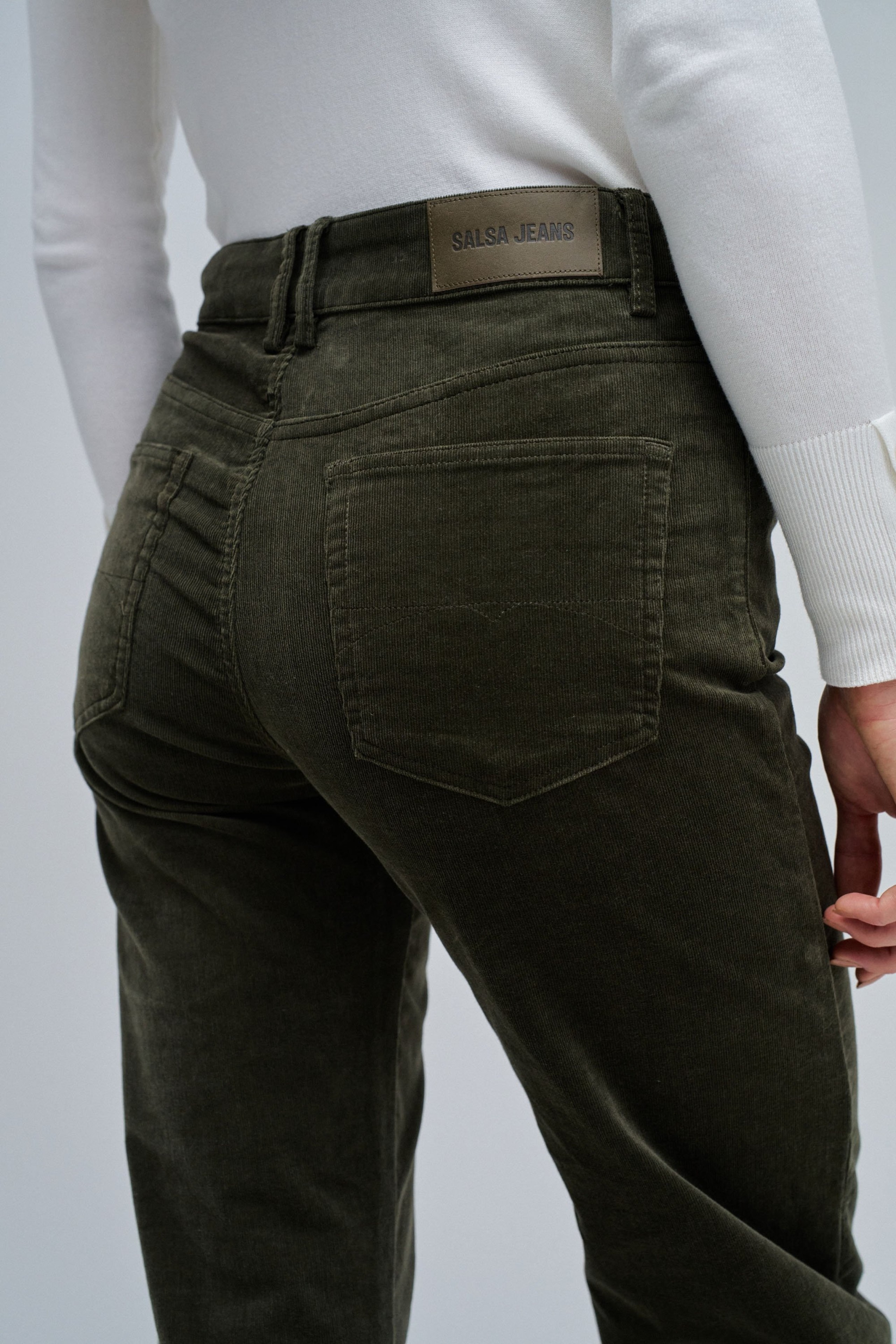 JEANS STRAIGHT EM BOMBAZINE