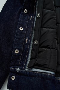 DENIM JACKET WITH FUR