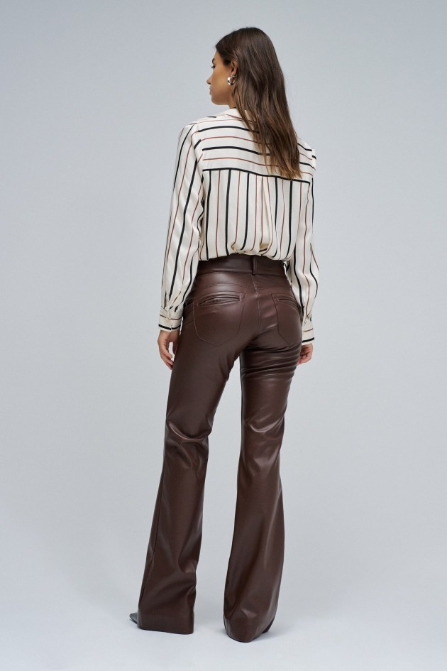 SECRET CHINO PUSH IN FLARE EFFET CUIR