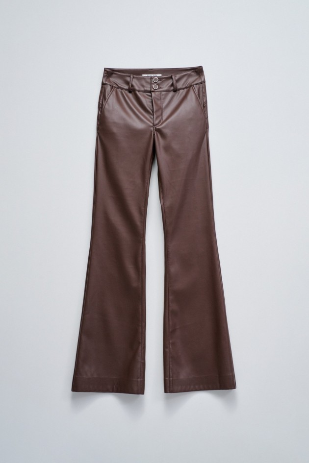 SECRET CHINO PUSH IN FLARE EFFET CUIR