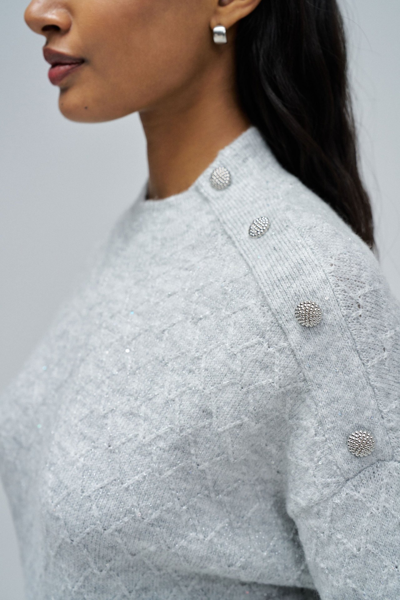 STRICKPULLOVER MIT LUREX