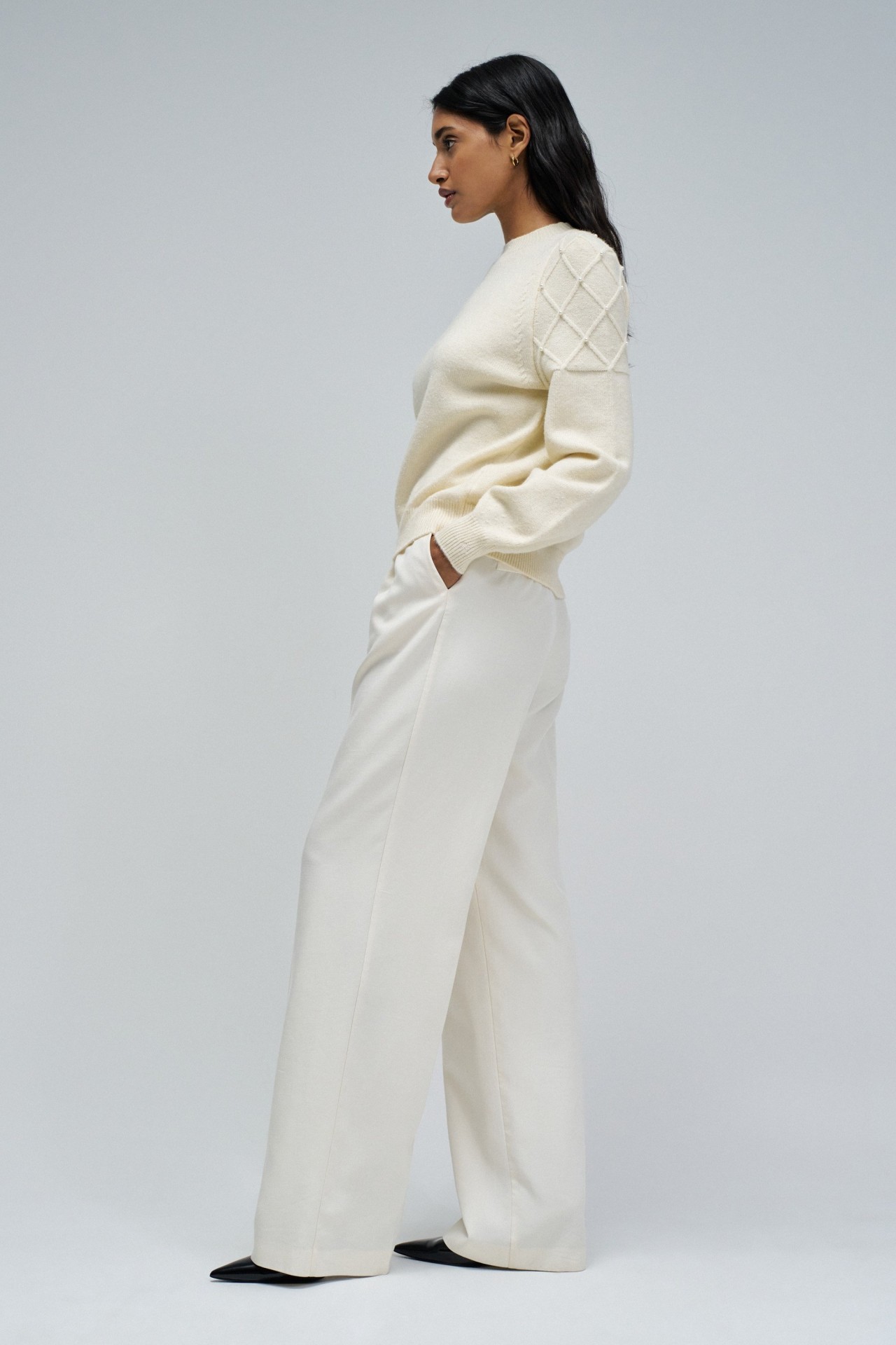 CAMISOLA DE MALHA COM PROLAS