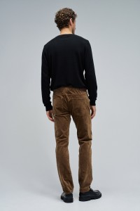 REGULAR FIT JOGGERS TROUSERS IN CORDUROY