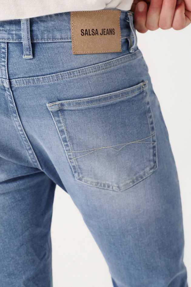 SKINNY VINTAGE WASH DENIM JEANS