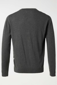 COTTON CASHMERE LIGHT KN, DARK GREY, XXL