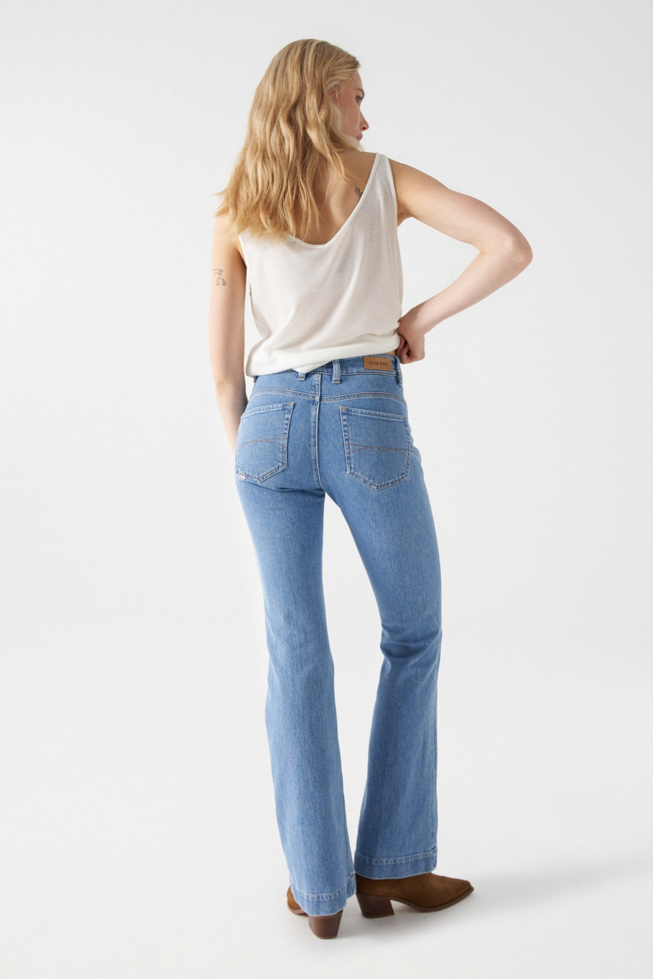 FAITH PUSH IN-JEANS MIT FRONTNAHT