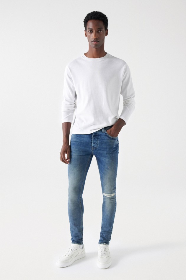 SKINNY JEANS PW POCKE, GREENCAST