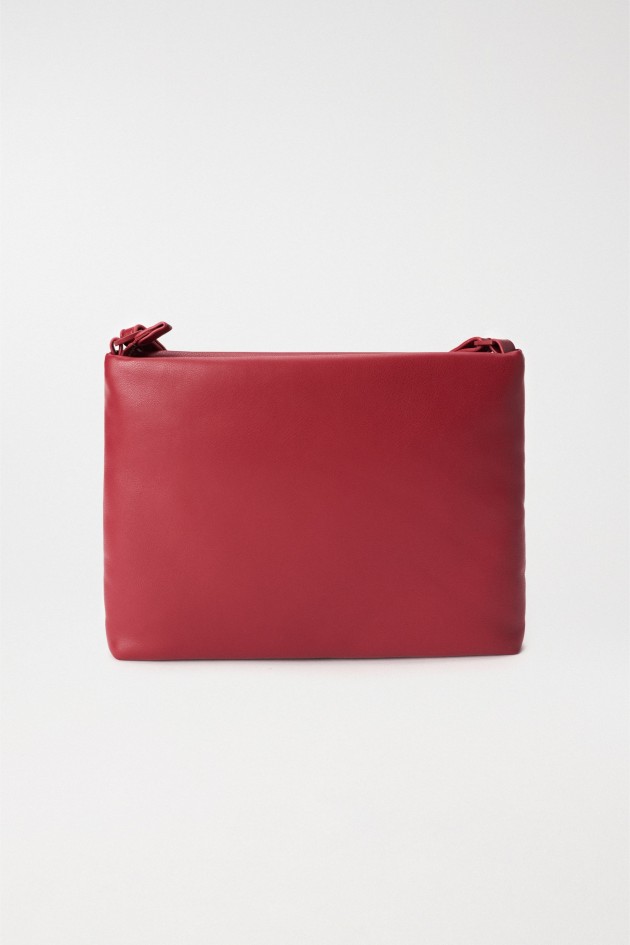 LEATHER EFFECT CROSSBODY HANDBAG