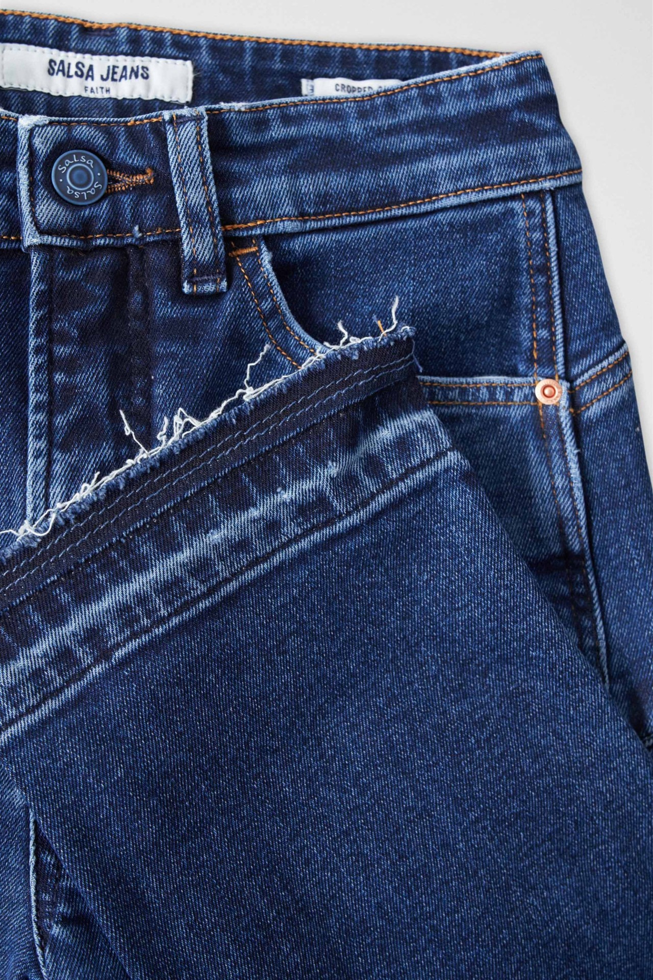 VAQUEROS FAITH PUSH IN CON BAJO DESHILACHADO