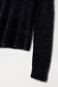 FUR EFFECT KNIT JUMPER