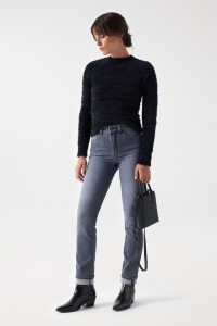 FUR EFFECT KNIT JUMPER