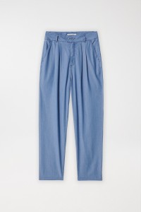 PANTALN LIGHTDENIM BAGGY CROPPED SLIM