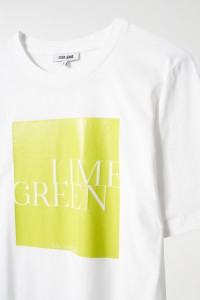 LIMETTENGRNES BEDRUCKTES T-SHIRT