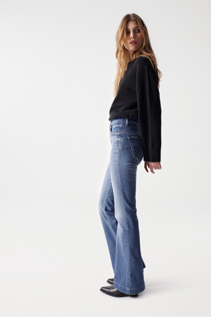 FAITH FLARE PREMIUM , MEDIUM WASH