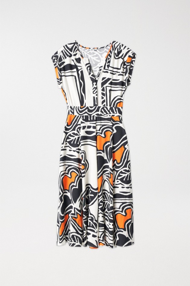 VESTIDO MIDI COM ESTAMPADO
