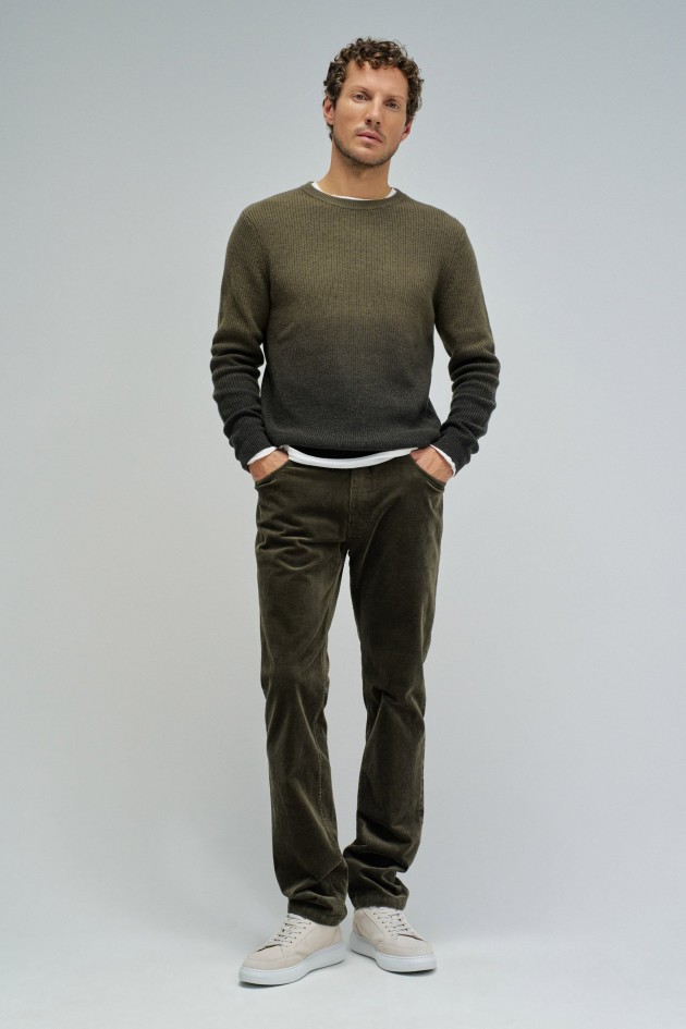 WOOL SWEATER WITH GRADIENT EFFECT