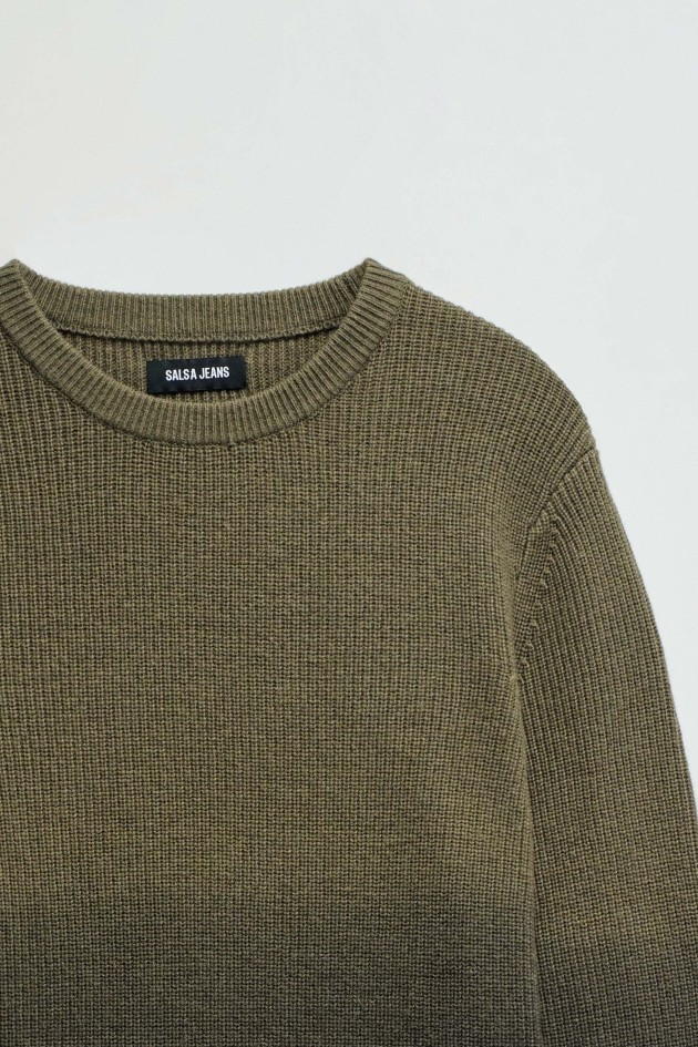 WOOL SWEATER WITH GRADIENT EFFECT