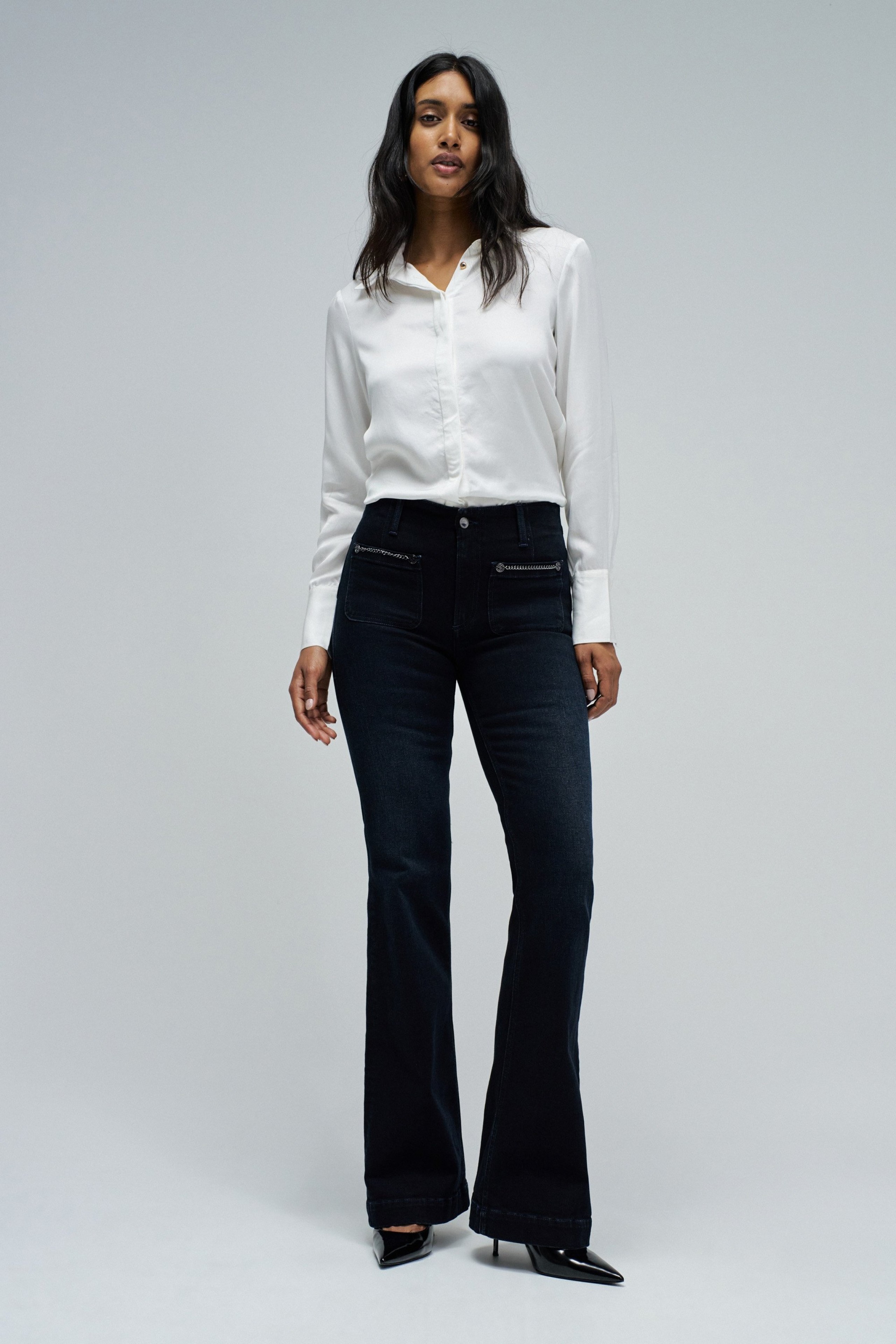 JEAN DESTINY PUSH UP FLARE