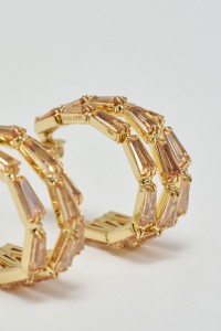 HOOP EARRINGS WITH CRYSTALS