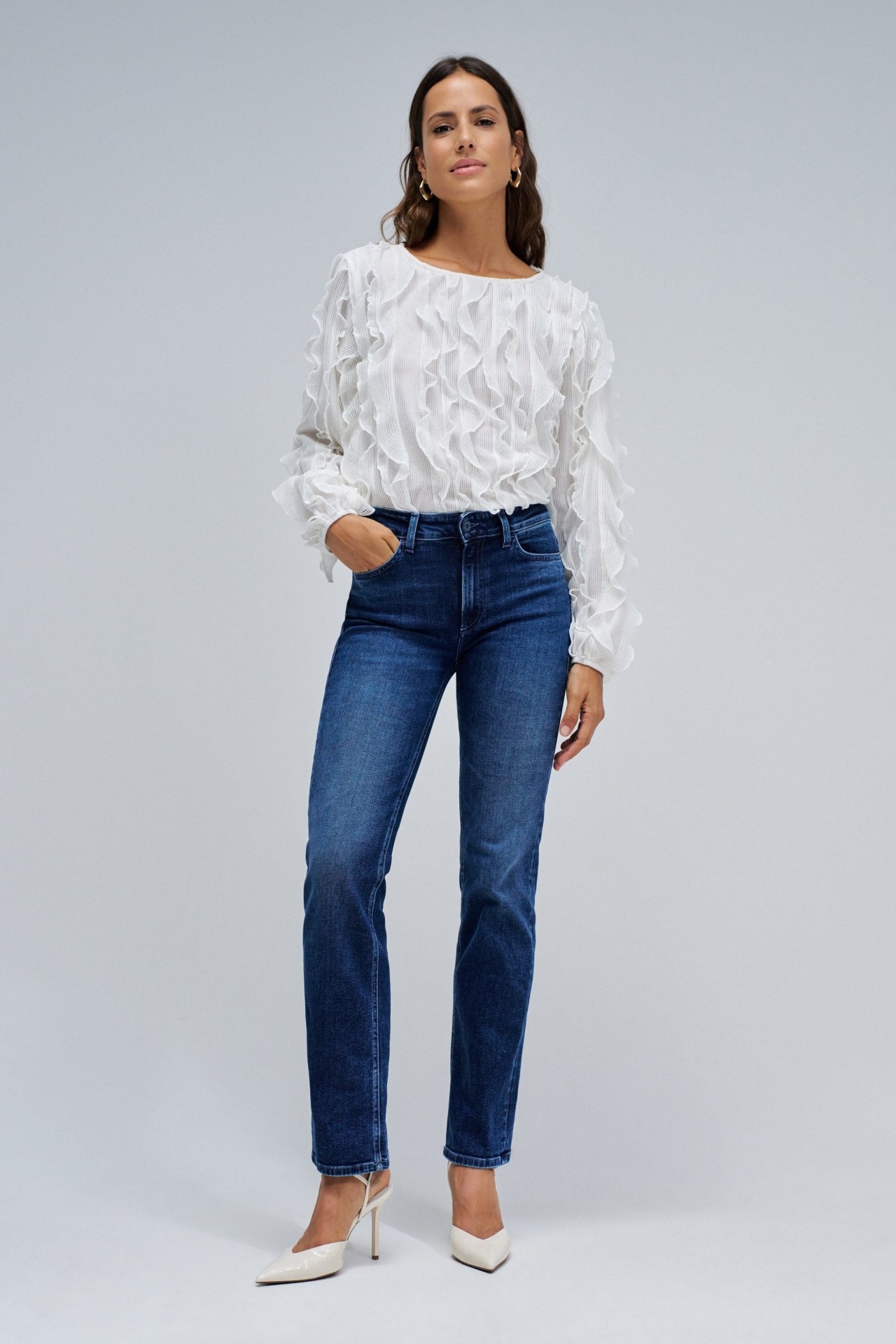 JEAN DESTINY PUSH UP DROIT