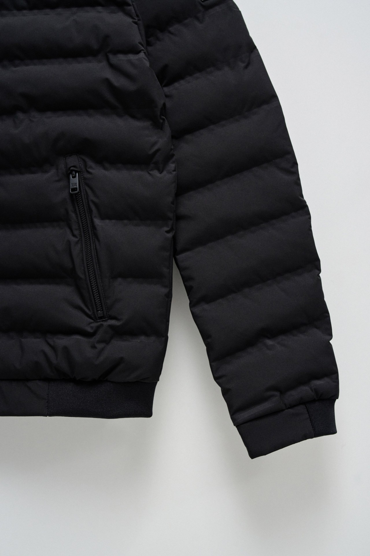 JEANSMANTEL PUFFER MIT TASCHE