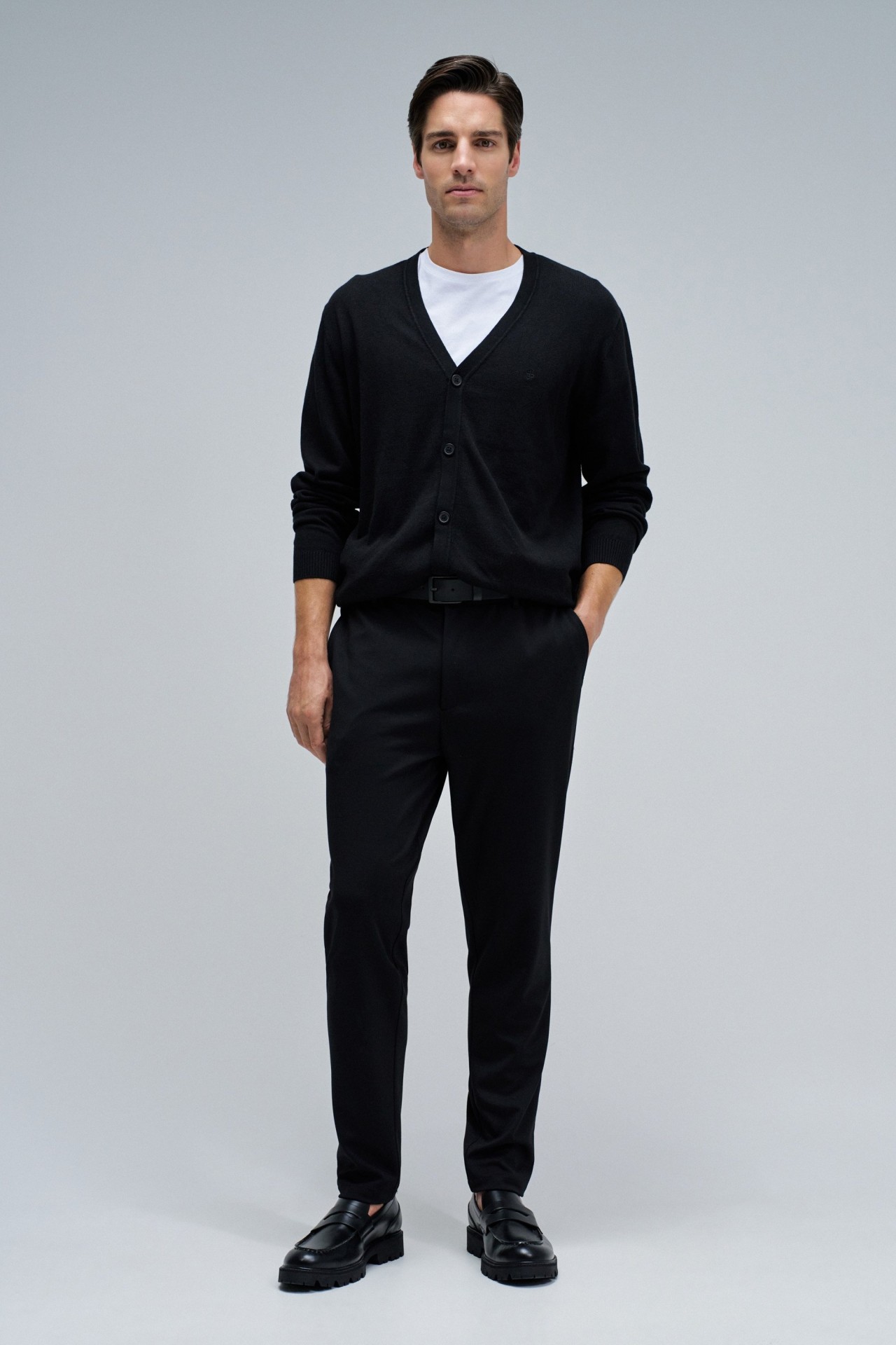 SLIM FIT JOGGERHOSE AUS STOFF